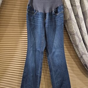 Old Navy Medium Blue Flare Maternity Women's Jeans